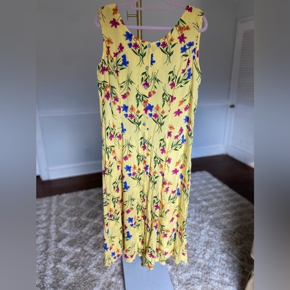 Cottagecore 90s Maxi Dress Floral BFA Classic Lightweight Spring Easter Vintage - Picture 2 of 8